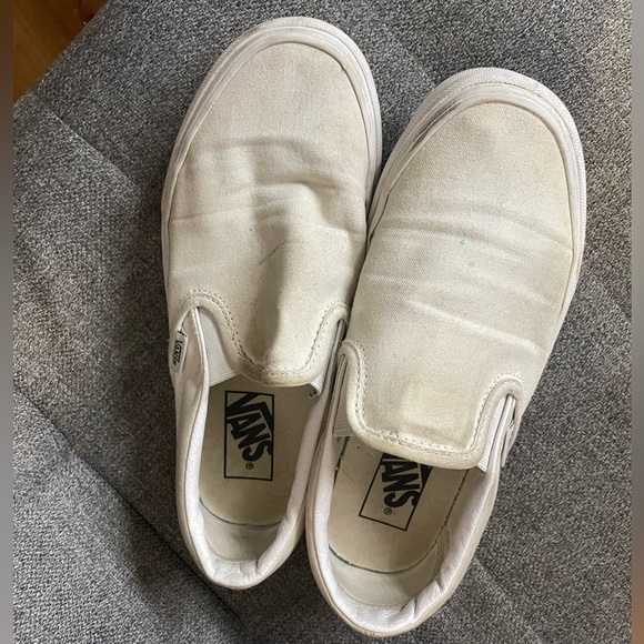 Vans Shoes Used White Vans Poshmark
